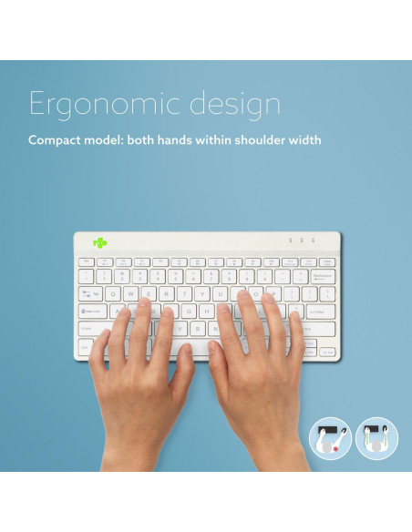 KEYBOARD WRL COMPACT BREAK/WHITE RGOCOUSWLWH R-GO TOOLS
