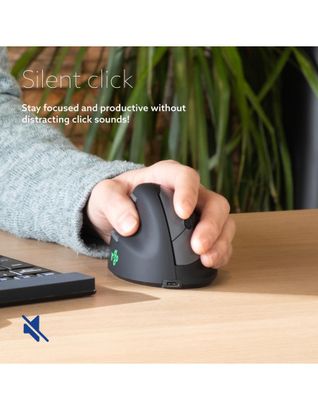 MOUSE USB OPTICAL WRL/LEFT BLACK RGOHEWLL R-GO TOOLS