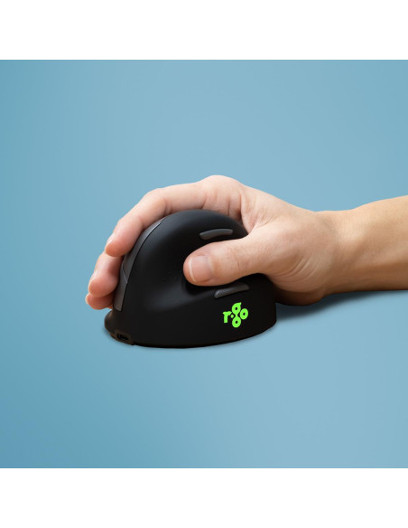 MOUSE USB OPTICAL BREAK/BLACK RGOHBRSWLBL R-GO TOOLS