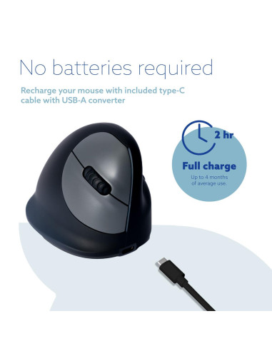 MOUSE USB OPTICAL BREAK/BLACK RGOHBRSWLBL R-GO TOOLS