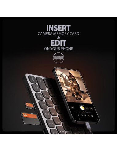 KEYBOARD + I/O HUB 9IN1/0.6M HMC-KB-CRL AXAGON