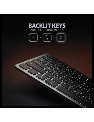 KEYBOARD + I/O HUB 9IN1/0.6M HMC-KB-CRL AXAGON