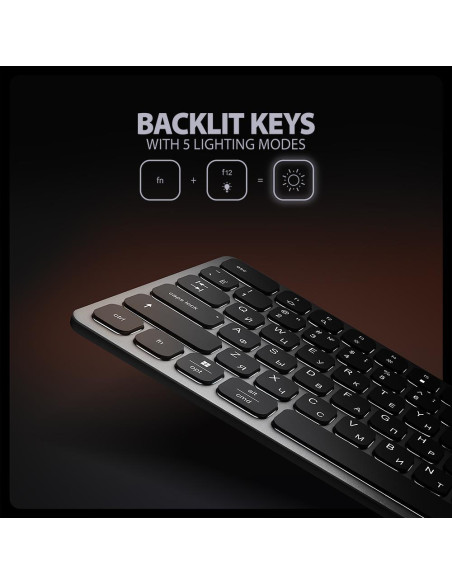 KEYBOARD + I/O HUB 9IN1/0.6M HMC-KB-CRL AXAGON