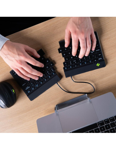 KEYBOARD WRL COMPACT BREAK/BLACK RGOSBUSWLBL R-GO TOOLS