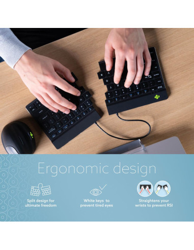 KEYBOARD WRL COMPACT BREAK/BLACK RGOSBUSWLBL R-GO TOOLS