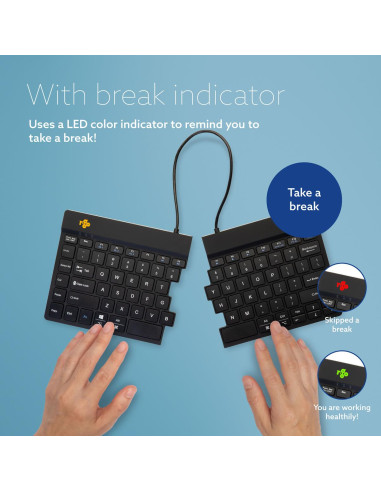 KEYBOARD WRL COMPACT BREAK/BLACK RGOSBUSWLBL R-GO TOOLS
