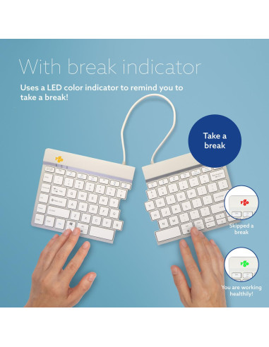 KEYBOARD WRL COMPACT BREAK/WHITE RGOSBUSWLWH R-GO TOOLS