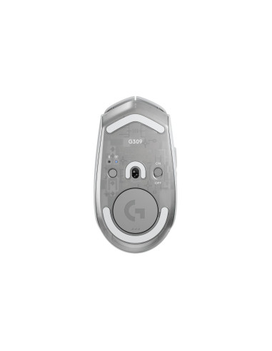 MOUSE USB OPTICAL WRL G309/WHITE 910-007207 LOGITECH