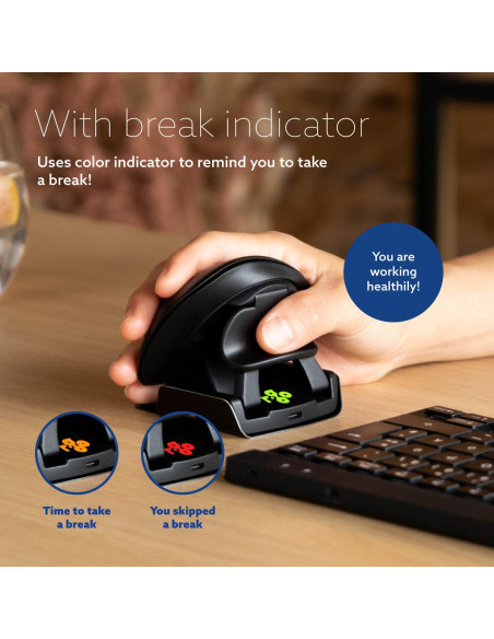 MOUSE USB OPTICAL WRL TWISTER/BLACK RGOTWBMWLBL R-GO TOOLS