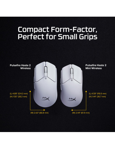 MOUSE USB OPTICAL HYPERX PF/HAS2 MINIWL WHT 7D389AA HYPERX