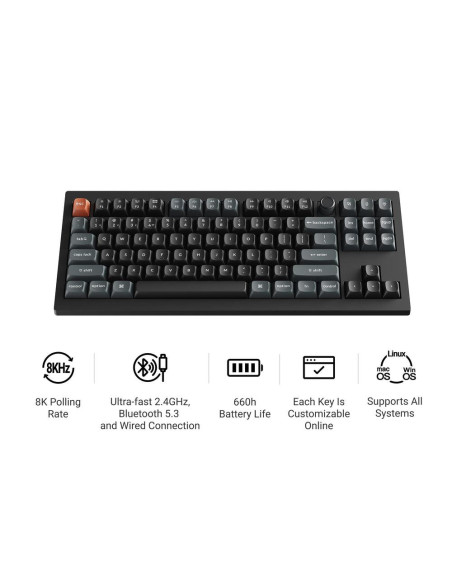 KEYBOARD WRL V3 ULTRA/BLACK V3U-D1 KEYCHRON