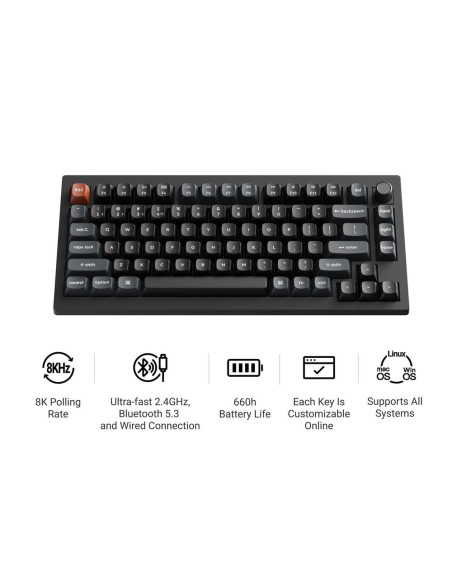 KEYBOARD WRL V1 ULTRA/BLACK V1U-D4 KEYCHRON