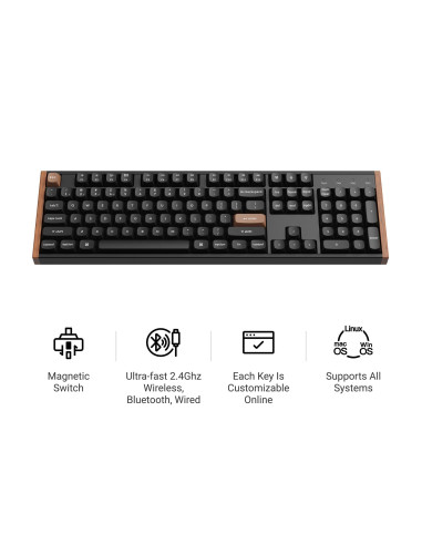 KEYBOARD WRL K10 HE/BLACK K10H-J1 KEYCHRON