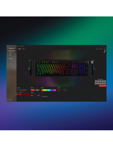 KEYBOARD ALLOY RISE BLACK/7G7A3AA ABA HYPERX