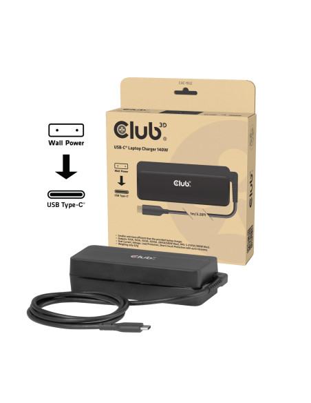 NB CHARGER USB-C 140W/CAC-1932 CLUB3D