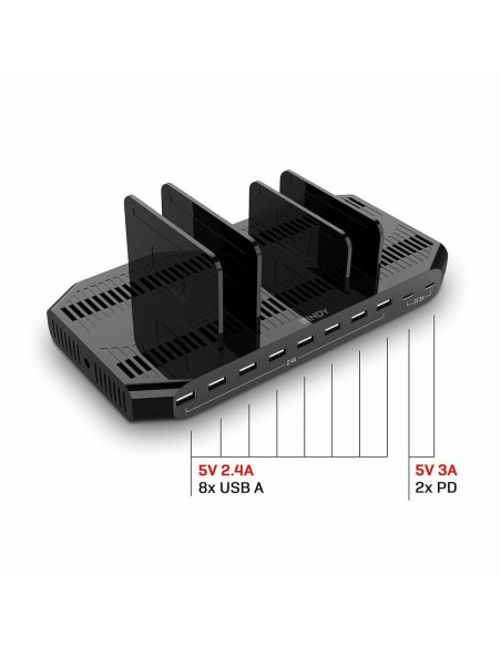 CHARGER STATION 120W USB/10PORT 73435 LINDY