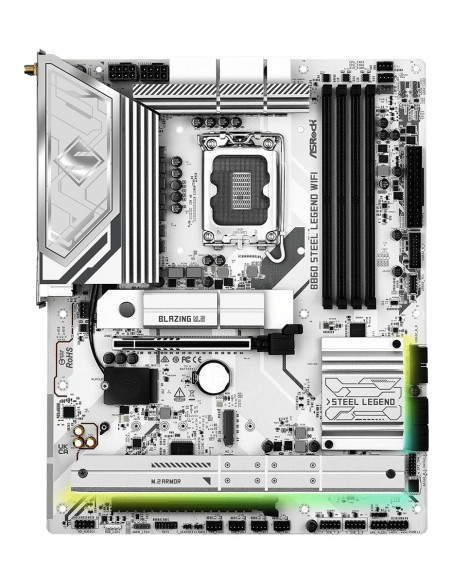 Mainboard, ASROCK, Intel B860 Express, LGA1851, ATX, Memory DDR5, Memory slots 4, 1xPCI-Express 4.0 16x, 1xPCI-Express 5.0 16x,
