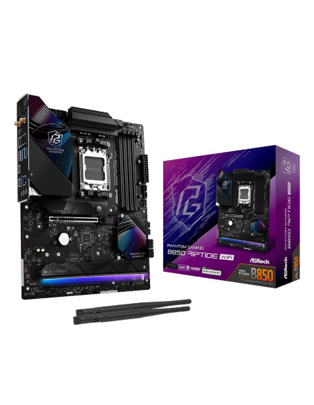 Mainboard, ASROCK, AMD B850, SAM5, ATX, Memory DDR5, Memory slots 4, 1xPCI-Express 4.0 16x, 1xPCI-Express 5.0 16x, 1xM.2, 1xHDM
