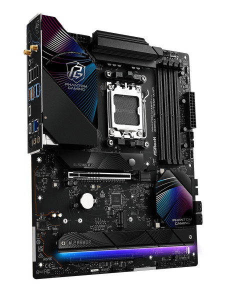 Mainboard, ASROCK, AMD B850, SAM5, ATX, Memory DDR5, Memory slots 4, 1xPCI-Express 4.0 16x, 1xPCI-Express 5.0 16x, 1xM.2, 1xHDM