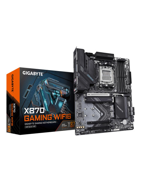 Mainboard, GIGABYTE, AMD X870, SAM5, ATX, Memory DDR5, Memory slots 4, 3xPCI-Express 16x, 2xM.2, 1xHDMI, 1xAudio-In, 1xAudio-Ou
