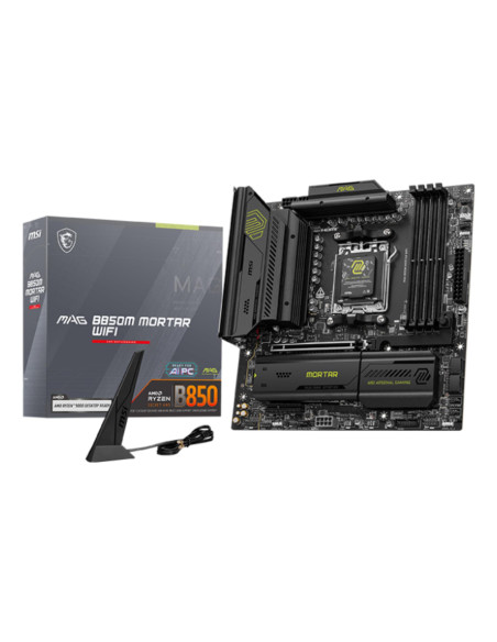 Mainboard, MSI, AMD B850, SAM5, Micro-ATX, Memory DDR5, Memory slots 4, 1xPCI-Express 4.0 4x , 1xPCI-Express 4.0 8x, 1xPCI-Expr