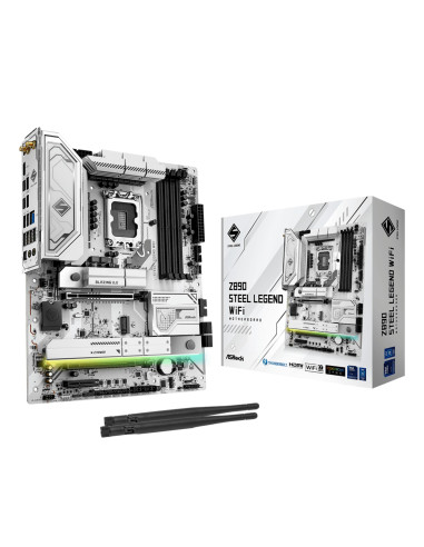 Mainboard, ASROCK, Intel Z890, LGA1851, ATX, Memory DDR5, Memory slots 4, Z890STEELLEGENDWIFI