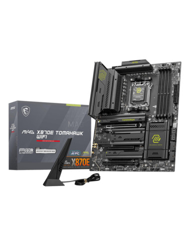 Mainboard, MSI, AMD X870E, SAM5, ATX, Memory DDR5, Memory slots 4, 3xPCI-Express 16x, 4xM.2, 1xAudio-In, 1xAudio-Out, 4xUSB 2.0