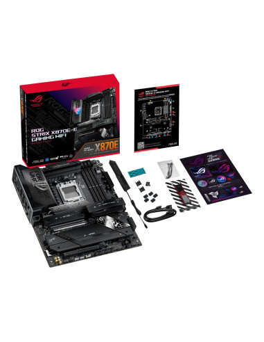 Mainboard, ASUS, AMD X870E, SAM5, ATX, Memory DDR5, Memory slots 4, 1xPCI-Express 4.0 16x, 1xPCI-Express 5.0 16x, 5xM.2, 1xHDMI