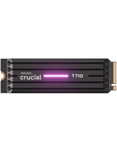 SSD, CRUCIAL, T710, 1TB, M.2, PCIe Gen5, NVMe, Write speed 13700 MBytes/sec, Read speed 14900 MBytes/sec, TBW 600 TB, CT1000T71