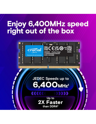 MEMORY DIMM PRO 32GB DDR5-6400/CT32G64C52CS5 CRUCIAL