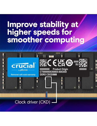 MEMORY DIMM PRO 32GB DDR5-6400/CT32G64C52CS5 CRUCIAL