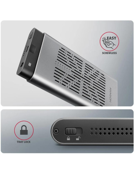 SSD ACC ENCLOSURE M.2 NVME/USB-C EEM2-20GD AXAGON