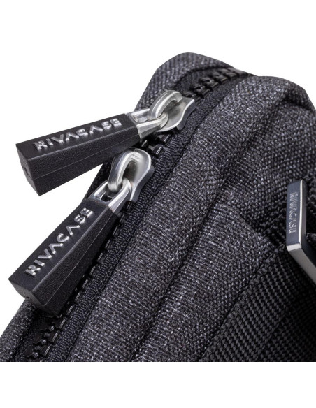 TABLET CASE CROSSBODY 8"/8810 BLACK MELANGE RIVACASE