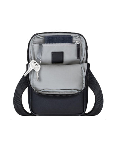 TABLET CASE CROSSBODY 8"/8810 BLACK MELANGE RIVACASE