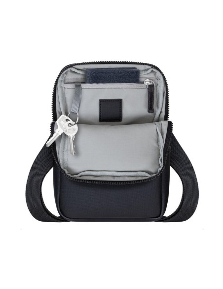 TABLET CASE CROSSBODY 8"/8810 BLACK MELANGE RIVACASE