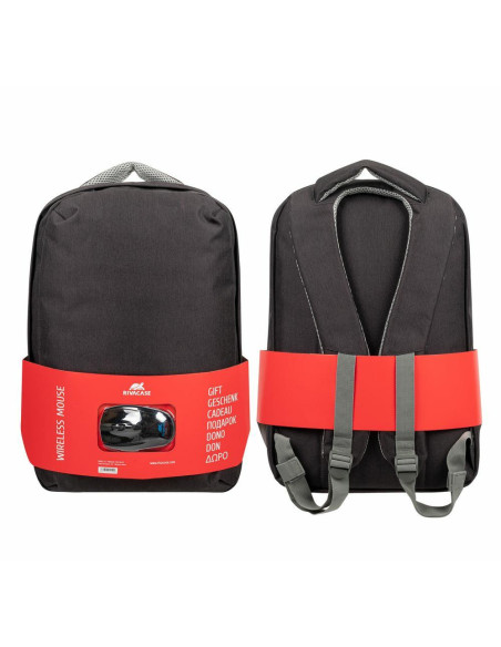 NB BACKPACK 15.6" + MOUSE/7563 BLACK RIVACASE