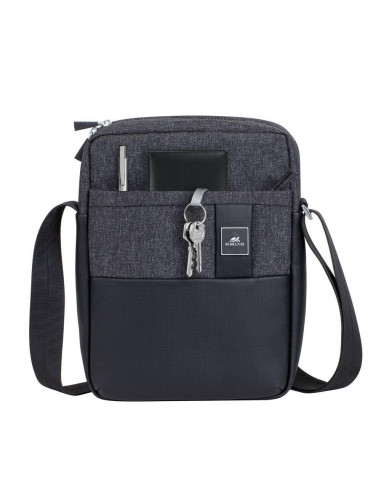 TABLET CASE CROSSBODY 11"/8811 BLACK MELANGE RIVACASE