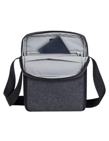 TABLET CASE CROSSBODY 11"/8811 BLACK MELANGE RIVACASE