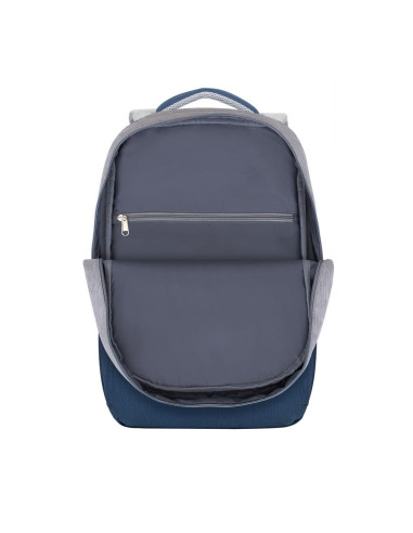 NB BACKPACK ANTI-THEFT 17.3"/7567 GREY/DARK BLUE RIVACASE