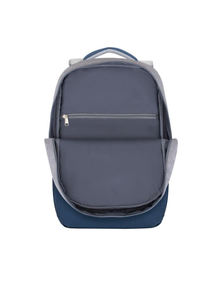 NB BACKPACK ANTI-THEFT 17.3"/7567 GREY/DARK BLUE RIVACASE