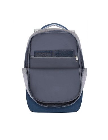NB BACKPACK ANTI-THEFT 17.3"/7567 GREY/DARK BLUE RIVACASE