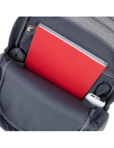 NB BACKPACK ANTI-THEFT 17.3"/7567 GREY/DARK BLUE RIVACASE