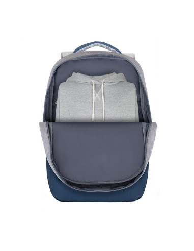 NB BACKPACK ANTI-THEFT 17.3"/7567 GREY/DARK BLUE RIVACASE