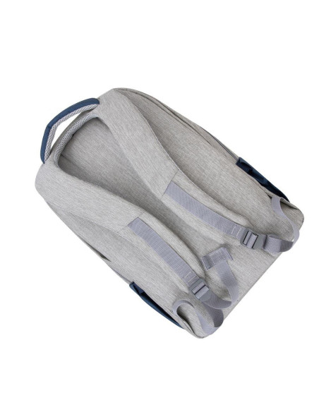 NB BACKPACK ANTI-THEFT 17.3"/7567 GREY/DARK BLUE RIVACASE