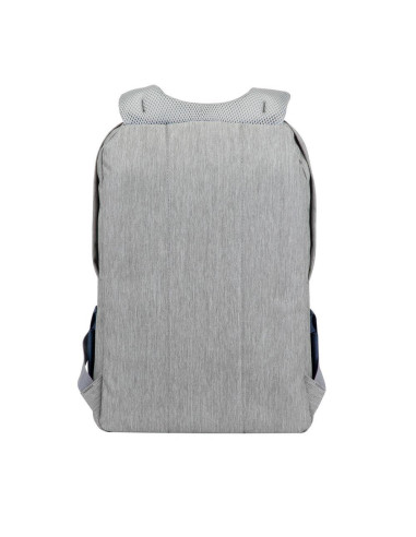 NB BACKPACK ANTI-THEFT 17.3"/7567 GREY/DARK BLUE RIVACASE