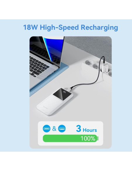 POWER BANK USB 10000MAH 22.5W/USB WHITE FHKW0 VENTION