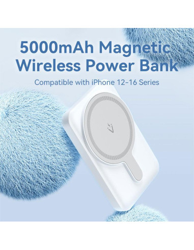POWER BANK WRL 5000MAH 20W/MAGNETIC BLACK FHSB0 VENTION