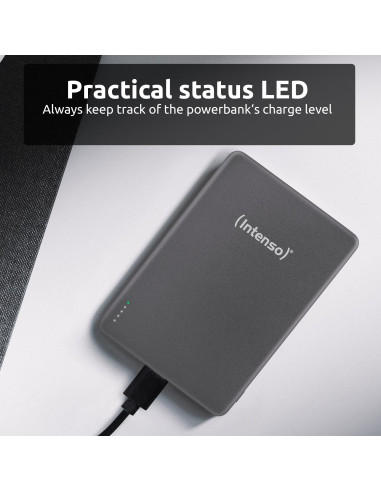 POWER BANK USB 5000MAH MAG/GREY 7344024 INTENSO