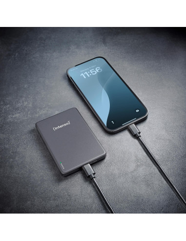 POWER BANK USB 5000MAH MAG/GREY 7344024 INTENSO