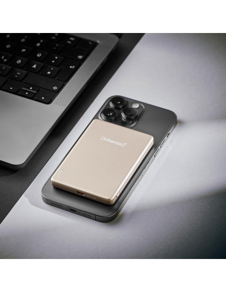 POWER BANK USB 5000MAH MAG/CHAMPAGNE 7344021 INTENSO